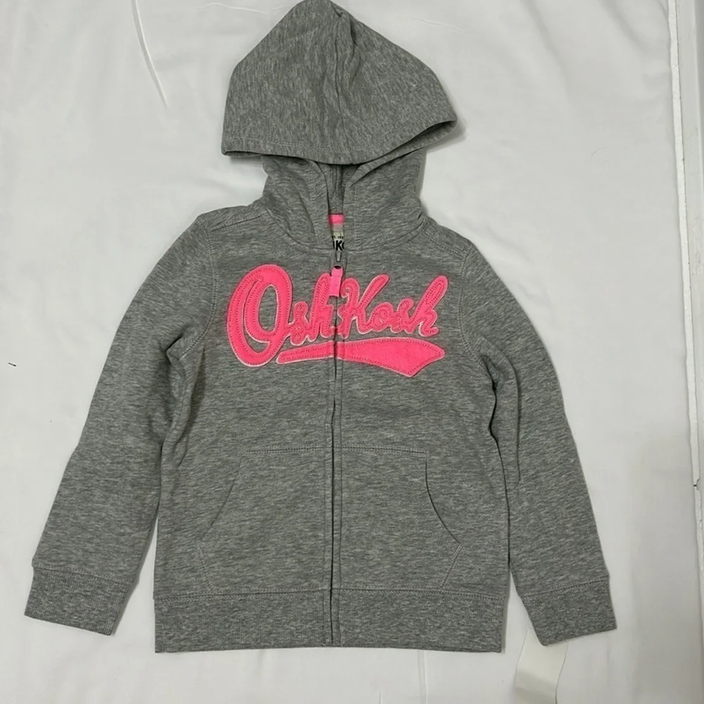 OshKosh B'Gosh Girls‎ Full Zip Logo Hoodie Size 4T